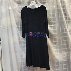 Black dress with cute decoration
